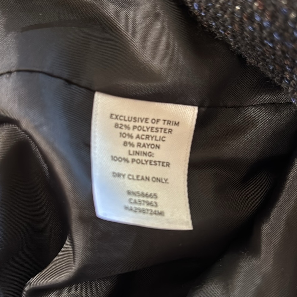 Halogen Black Cropped Jacket Medium - image 7